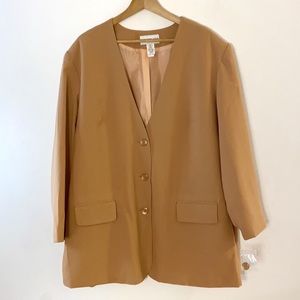Vintage camel beige light blazer